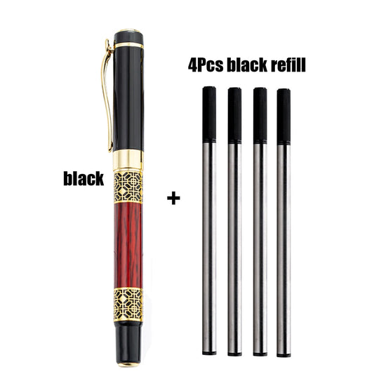 Luxury Ballpoint Pen Set with 4 Refills