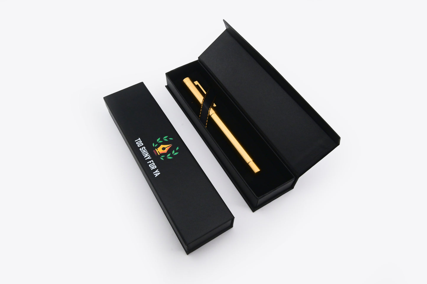 Elegant Brass Fountain Pen in a Box