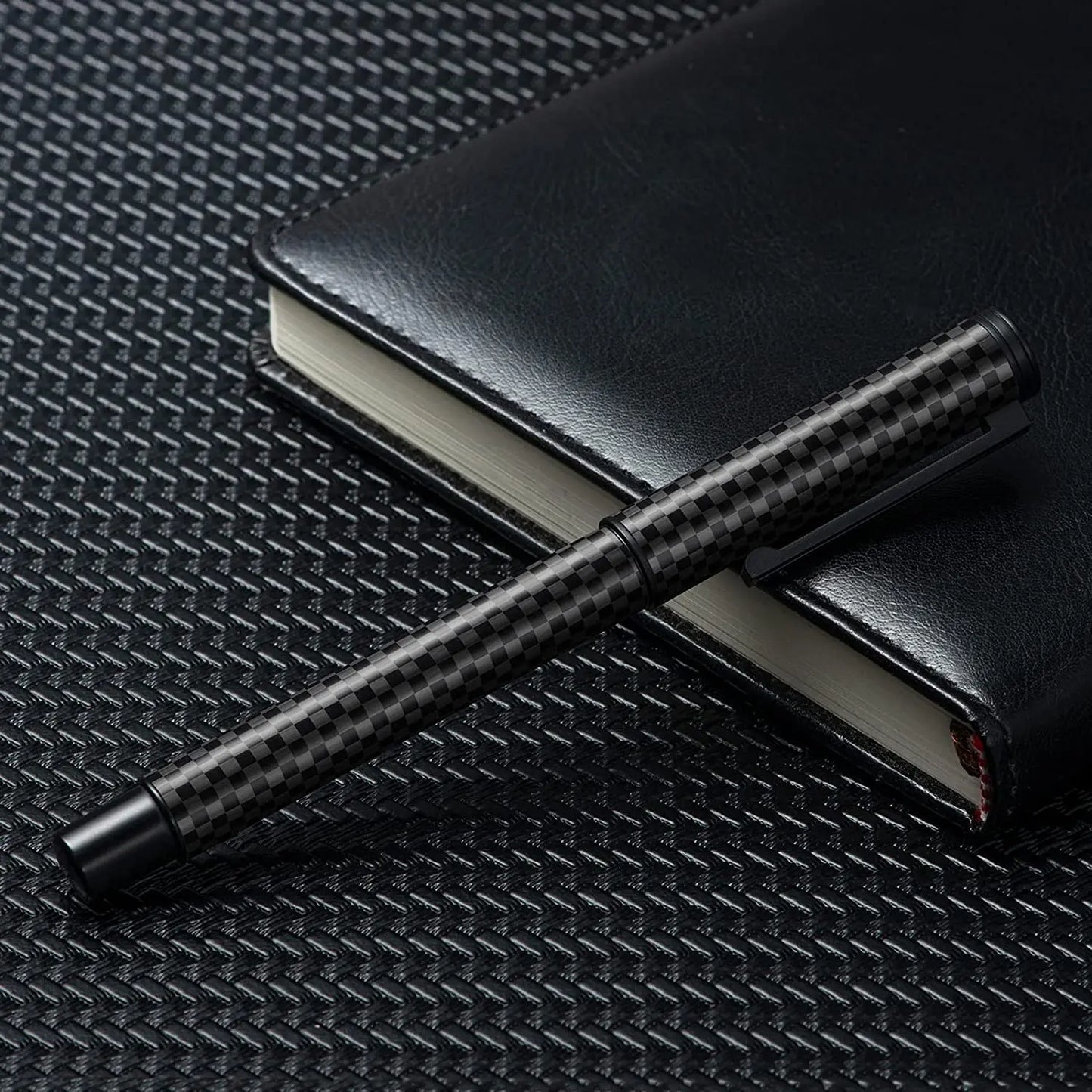 Sleek Carbon Fiber Fountain Pen