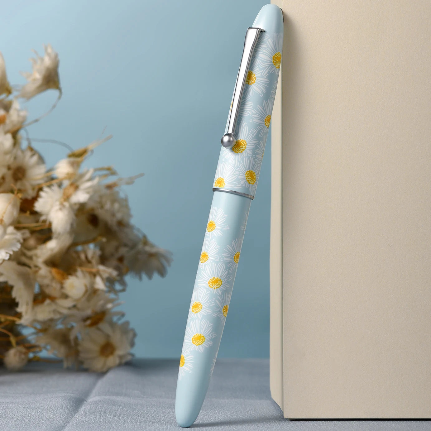 Artisanal Floral Metal Fountain Pen