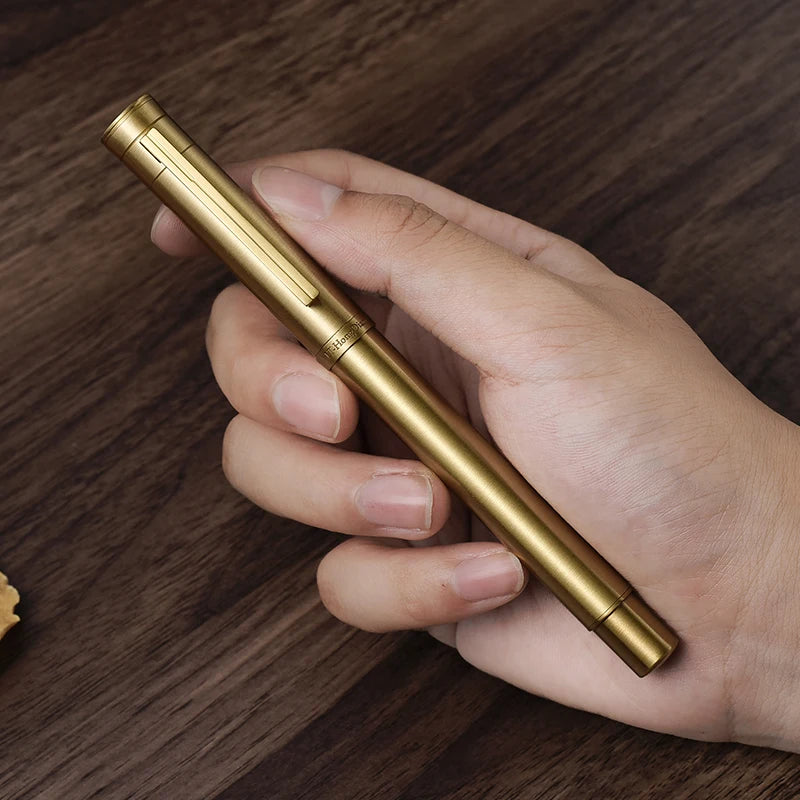 Elegant Brass Fountain Pen