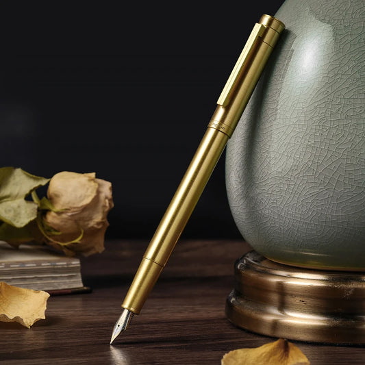 Elegant Brass Fountain Pen