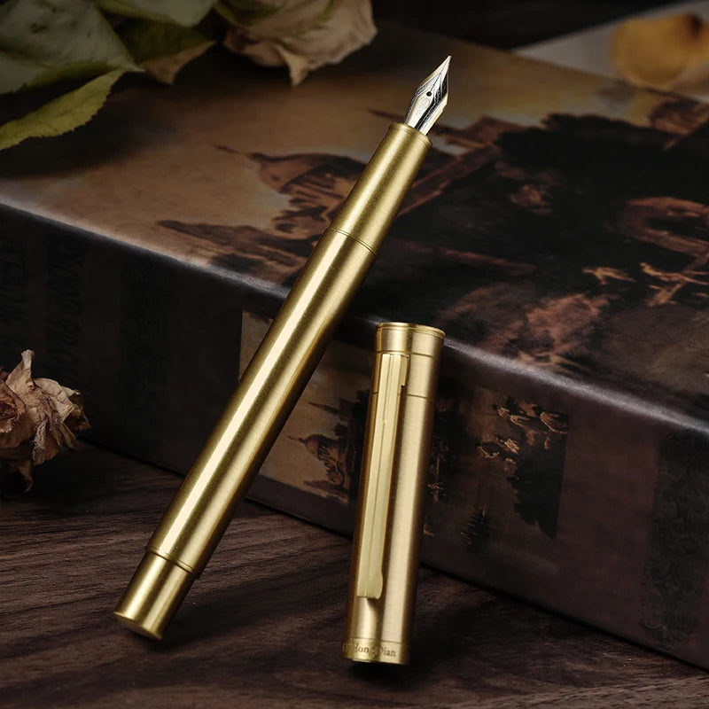 Elegant Brass Fountain Pen