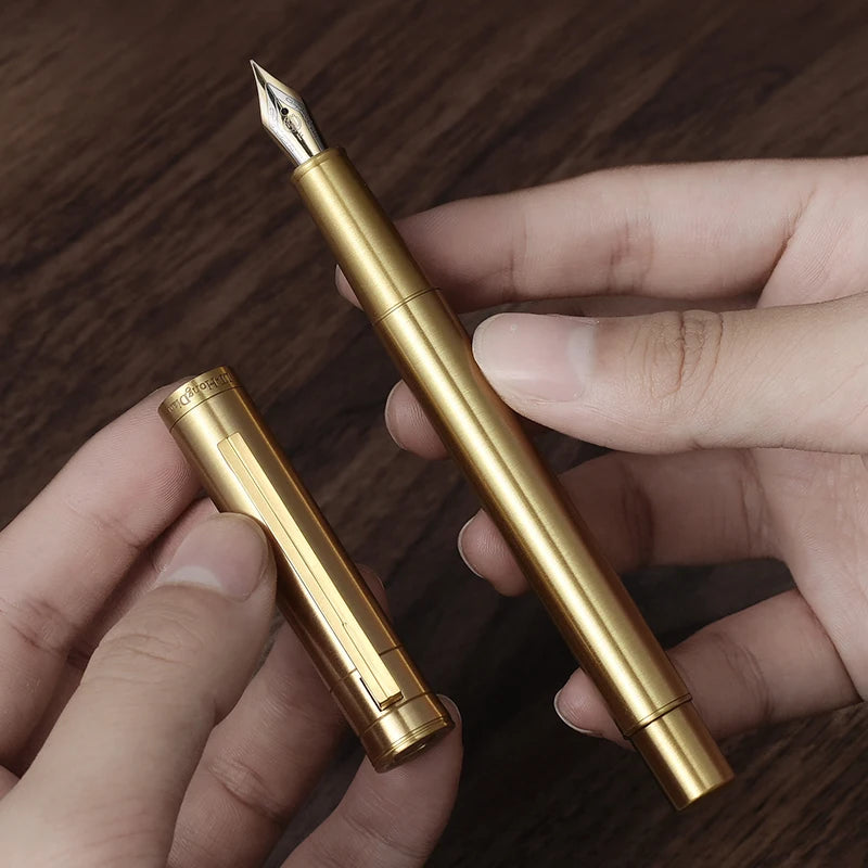 Elegant Brass Fountain Pen