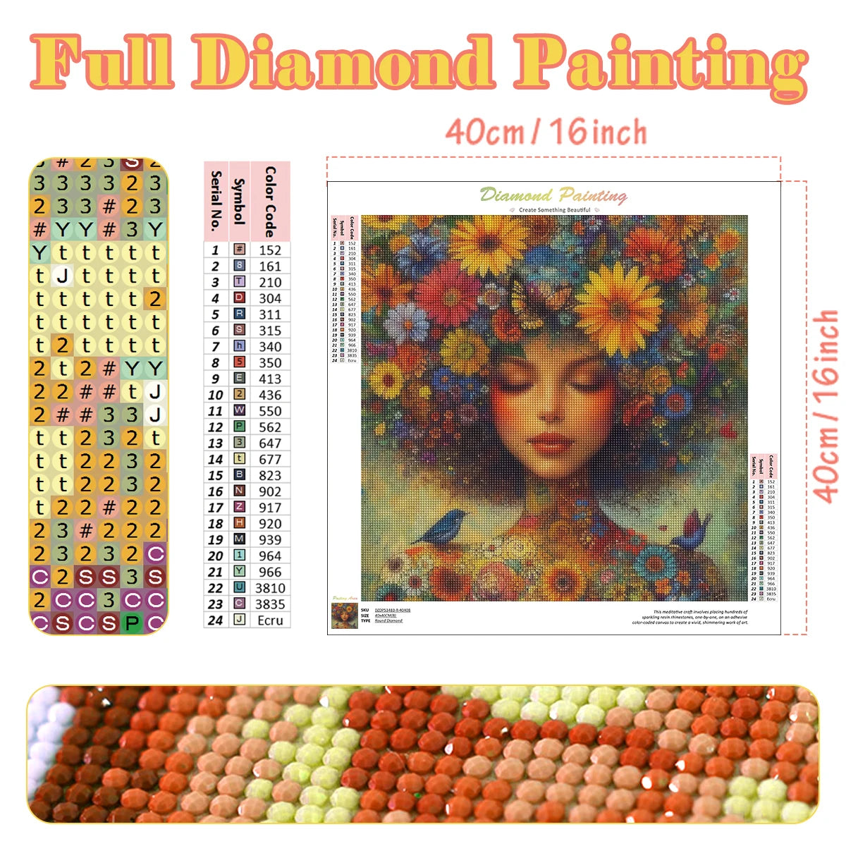 Diamond Art Kit - Complete DIY Set for Home Decor