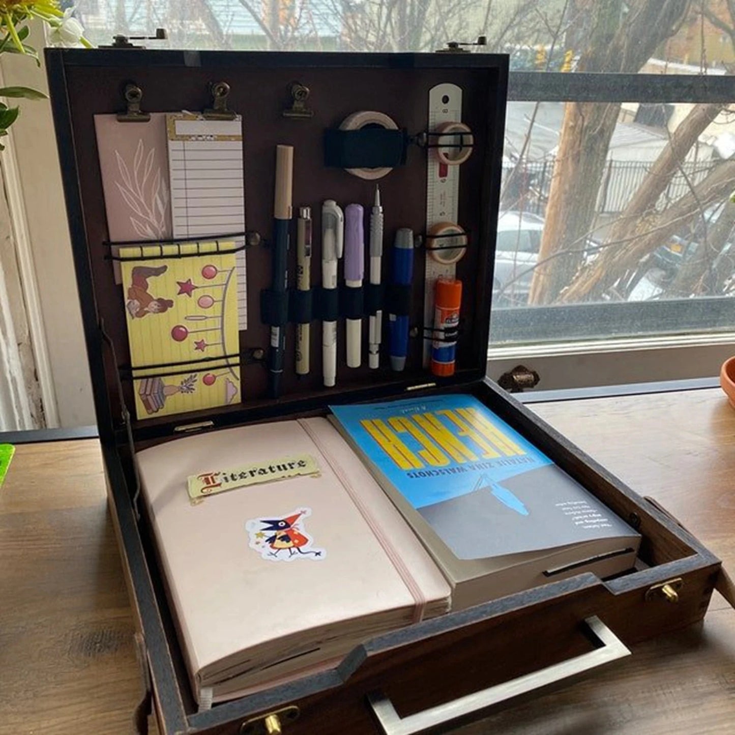 Wooden Messenger Briefcase