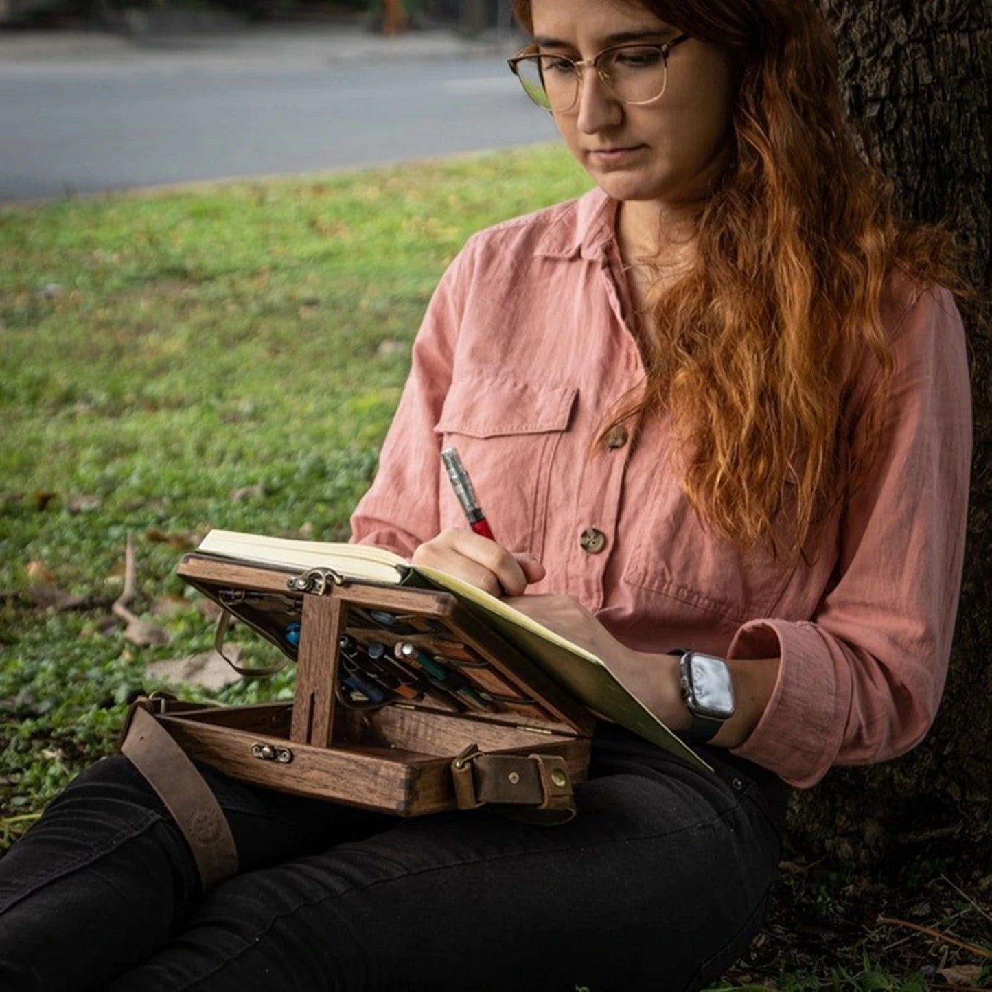 Wooden Messenger Briefcase