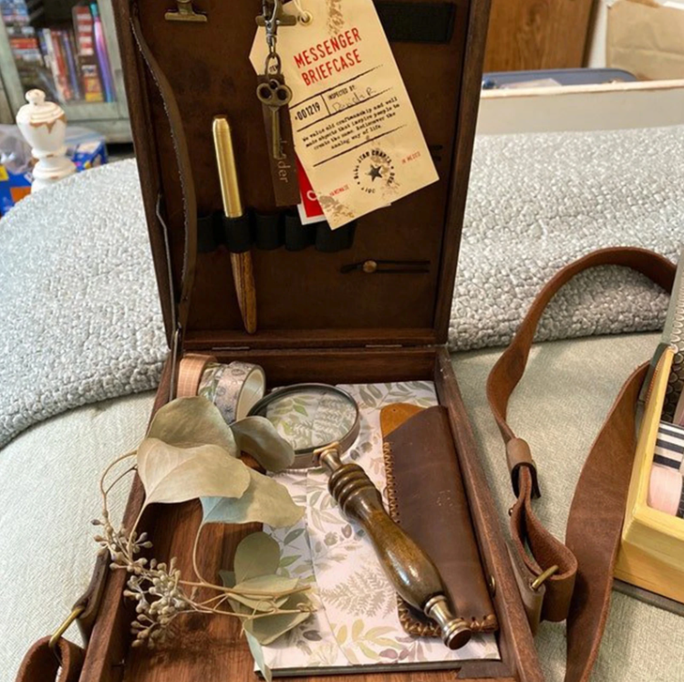 Wooden Messenger Briefcase