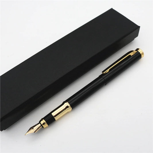 Golden Finesse Fountain Pen - Elegant Gift Set