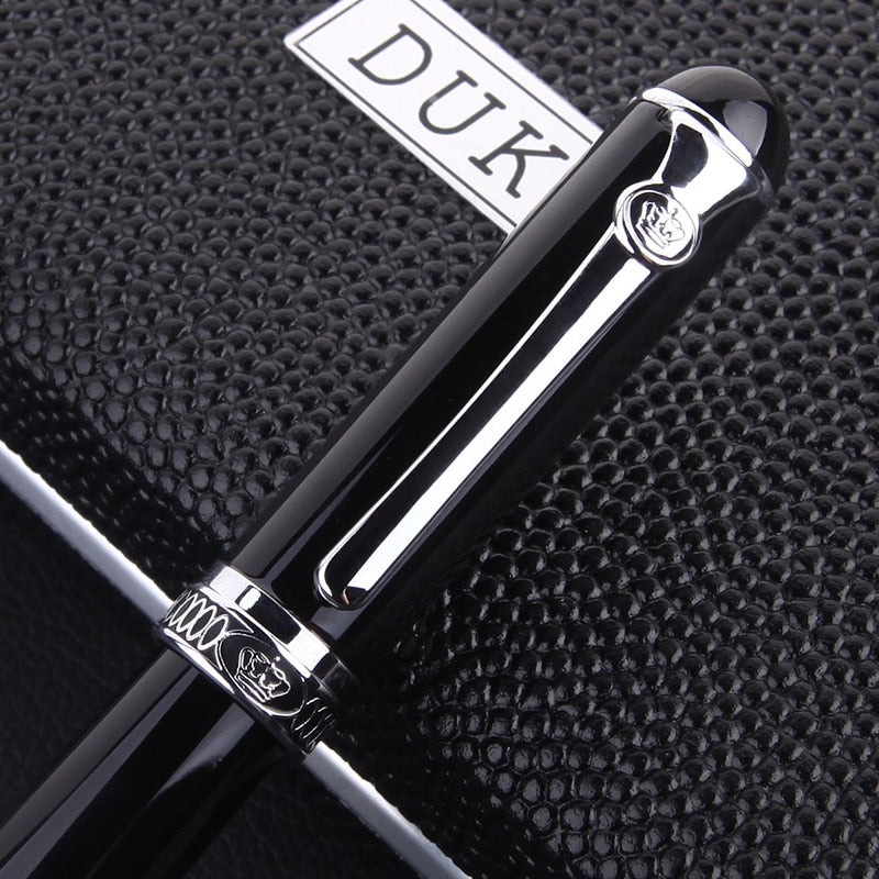 Germany Duke 558 Luxury Black Thick Body Fountain Pen High Quality